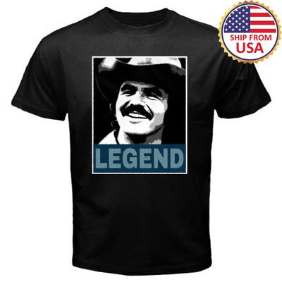 Legende Burt Reynolds Smokey And The Bandit Herren Schwarz Größe S bis 3XL