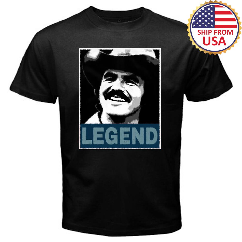 

Legend Burt Reynolds Smokey And The Bandit Men s Black Size S to 3XL 2XL