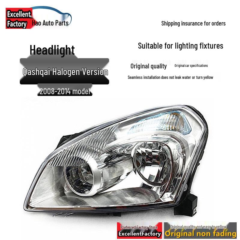 Front Headlight Assembly for 2008-2014 Qashqai Models