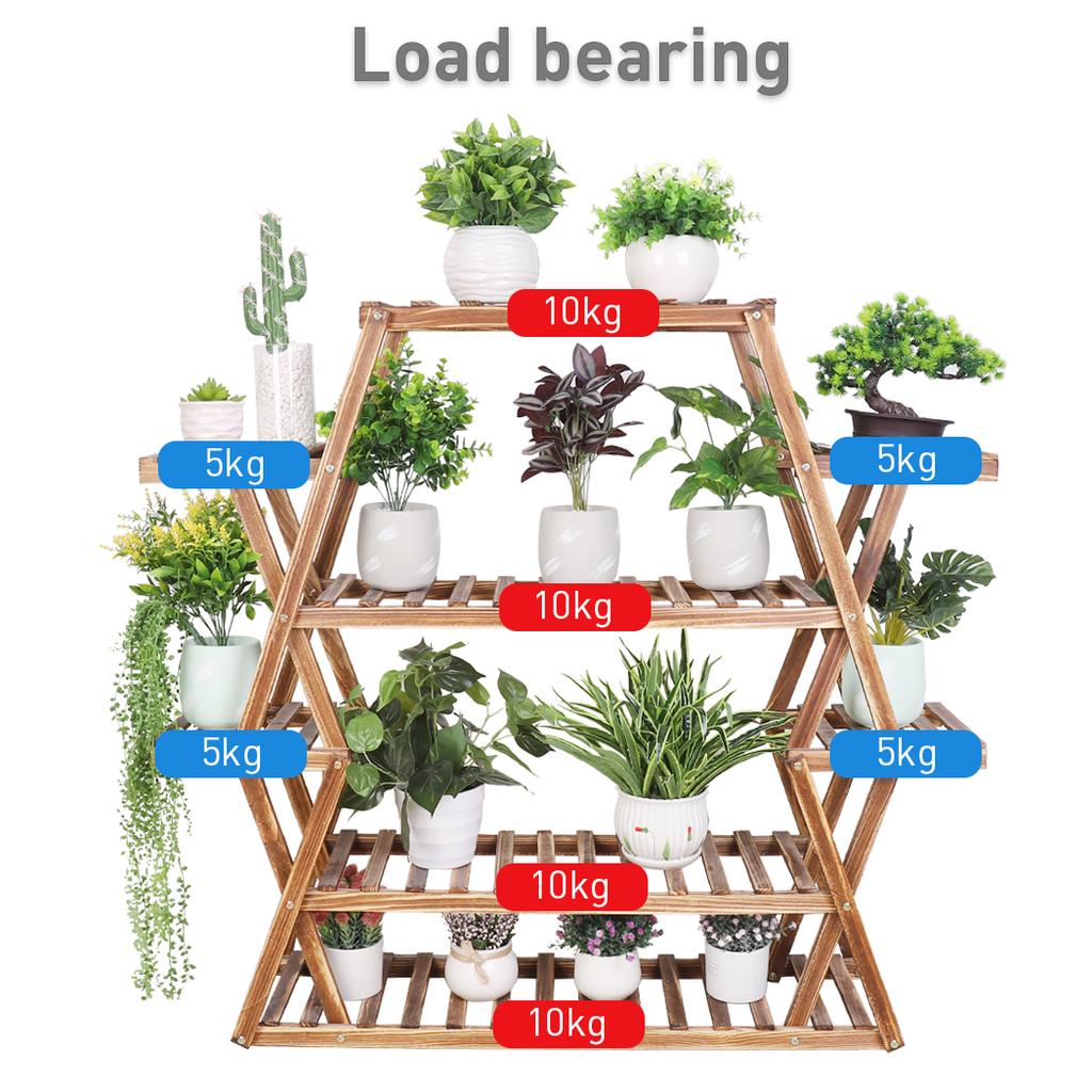 Solid Wood Plant Stand Multifunctional Flower Pot Holder