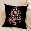 Soccer Lover Football Cushion Cover Soft Plush Fabric DoubleSided Printed Cushion Covers for All Seasons Modern HomeDecor Gift