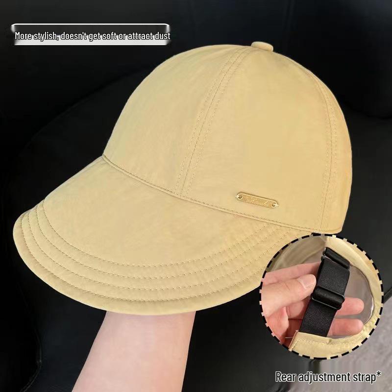 Women's Breathable Wide Brim Sun Hat with UV Protection, Open Top, Ponytail Tie, Mesh Design for Summer Cycling