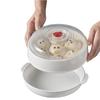 2025 Microwave Oven Special Steamer Steamed Bun Dumpling Container Steamed Rice Multi Layer Steamer Plastic Steamer