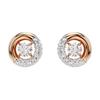 Dextera Hollow Semi-Set Design Cubic Zirconia Imitation Crystal Stud Earrings Women Earrings Gold 5692258