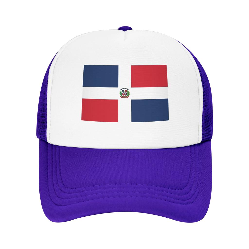 Unisex Women Dominican Republic  Flag Trucker Caps Baseball Cap Snapback Caps  Dad Hat Trucker Hat Adjustable Fishing Hat Summer