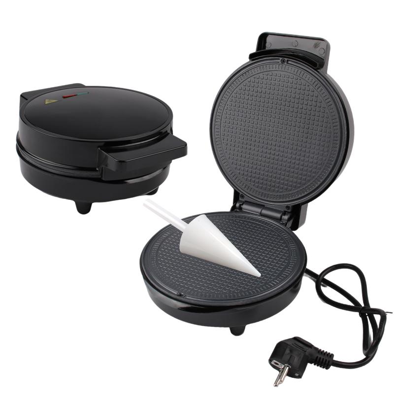 Elektrische Eierrollenmaschine DIY Eistütenmaschine Knusprige Omelettform Sandwich-Eisen Crêpe-Backform Waffelpfanne Pfannkuchen-Grillofen