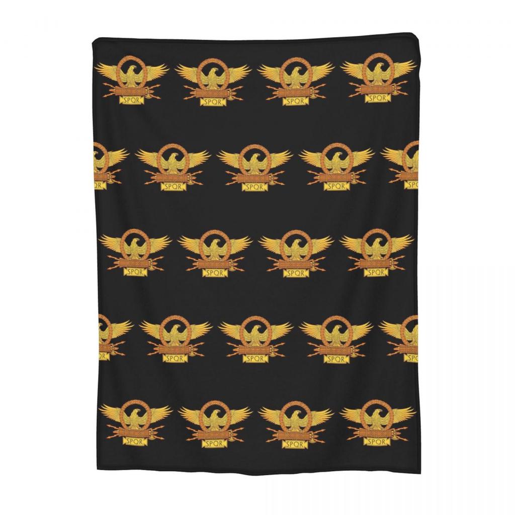 Rome SPQR Roman Blanket Soft Warm Flannel Throw Blanket Bedding for Bed Living room Picnic Travel Home Sofa