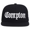 COMPTON Czapka z daszkiem z haftem Hip-hopowa czapka Snapback Płaski daszek Punk Rockowe czapki Modne czapki codzienne