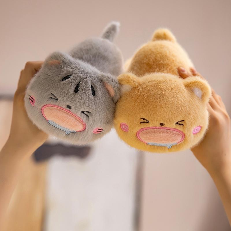 18/26CM Cartone Animato Maiale Gatto Orso Panda Peluche Bambola Carina Animale Bocca Grande Cuscino Bambola Morbida Imbottita Simpatici Regali di Compleanno