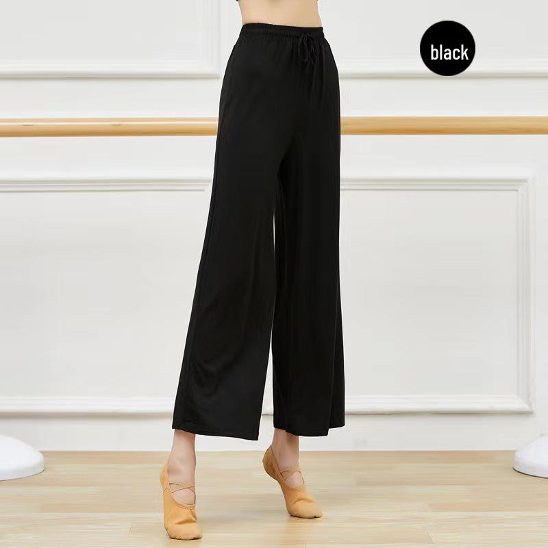 Modal Cloud High Waist Wide Leg Tanz- & Yogahose - Elastischer Drapierfall für Moderne & Klassische Stile