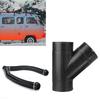 Car Heater Ducting Pipe Y Shape Outlet Connector 75mm Diameter