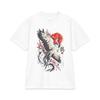 Japanese Crane T-Shirt | Cherry Blossom Sakura Heavyweight Streetwear Tee