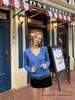 Belgian Chimes Blue V-Neck Cable Knit Sweater – Women's Autumn Long Sleeve Knitwear