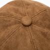 Classic Cap Autumn Winter Peaked Cap Suede Forward Cap Vintage Beret Painter's Cap