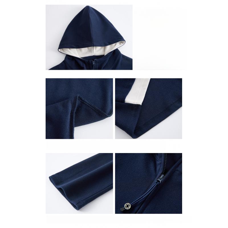 Zipper Hooded Sweatshirt for Women New Fashion Versatile Long Sleeve T-Shirt Top Korean Style Trendy Jacket