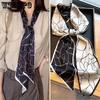 Long Strip Small Scarf for Women In Spring Autumn Summer Paired with Shirt Ribbon Scarf