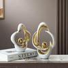 European Ceramic Time Flies Ornament: Elegant Art Decor for Home or Office