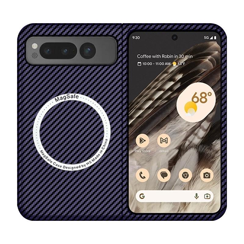 Google Pixel Fold Carbon Fiber Pattern Wireless Charging Case