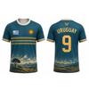 Uruguay Flag Pattern Soccer T Shirt Gaucho Lighthouse Print Family Edition Kids Adults Tee Sports Top Breathable Training Shirt