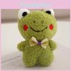 Charming Plush Frog Keychain Soft Pp Cotton Stuffed Animal Bag Accessory