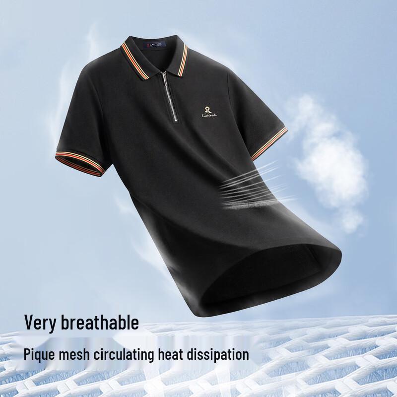 MONTAGUT Men's Summer Short-Sleeve Polo Shirt