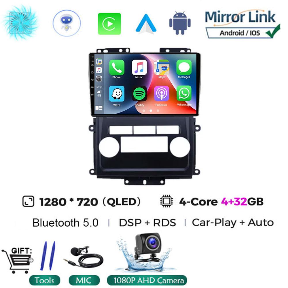 Android 14 Car Radio For Nissan Frontier Xterra 2009 - 2012 QLED Wireless Carplay Auto Multimedia 4G LTE Stereo RDS BT No 2din
