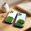 Funny P-Pepe the F-Frog Phone Case For iPhone 17,16,15,14,13,12,11 Plus,Pro,Max,Mini Silicone Black Soft Cover