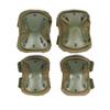 Camouflage Tactical Knee & Elbow Pads Set: 4-Piece Gear for Combat, Training, Riding & Sports Protection