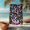 Custom Name Ultra-Soft Beach Towel with Unicorn Theme,Ideal for Pool - Camping, Diving - Perfect Travel Essential, Vibrant Beach Towel.