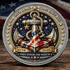 Double-sided Challenge Coin Guardians of The Sea Coin, They Stood Watch Souvenir Carved Engraved Collectible Gift for Navy Veteran Mini