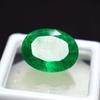 Oval Shape CERTIFIED 10.23 Ct Natural Emerald Green Loose Gemstone A-3198
