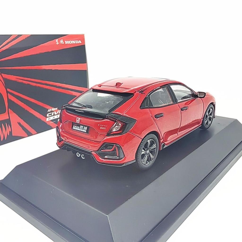 AAALZ1 Diecast 1/43 Scale Honda Civic 2020 Civic Alloy Simulation Static Car Model Collectible Toy Gift Souvenir Display