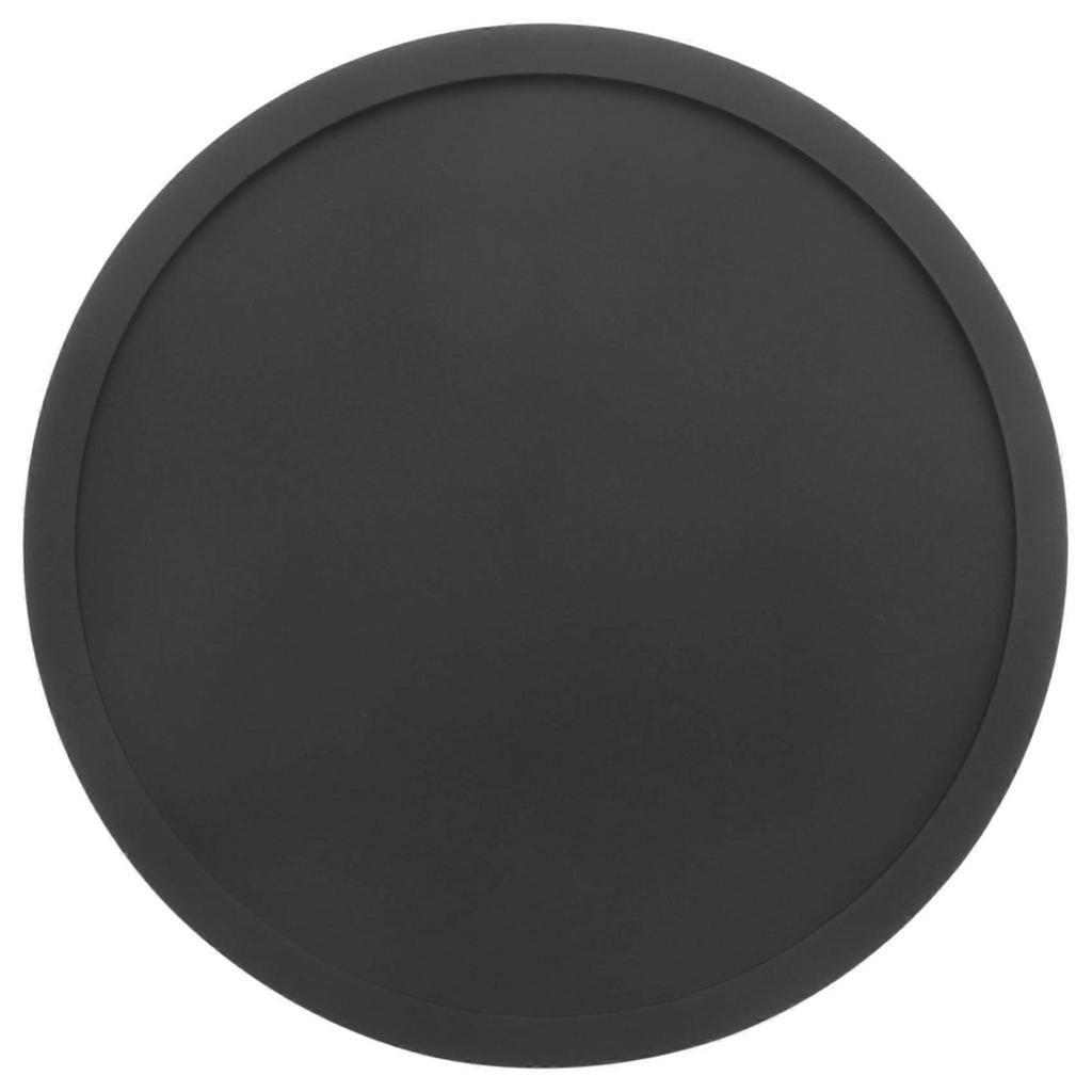 Silikon Schwarze Getränkeuntersetzer Set aus 40 Stück Rutschfest Rund Weich Elegant und Langlebig Leicht zu Reinigen Schwarz