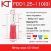 KT Keshitong FDD1.25-110(8)/250 Female Pre-insulated 2.8mm Crimp Terminal Connector
