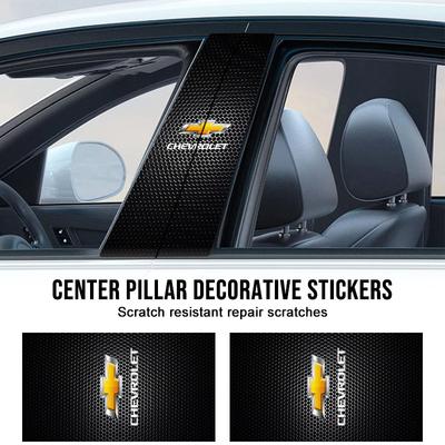 2 stuks Auto Logo Middenstijl Beschermfolie Krasbestendige Sticker Decal Voor Cruz Mai Rui Bao Cobalt Impala Onix SS pioneer Explorer Bolt EUV