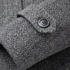 FAPAI Men's Detachable Down Lined Wool Overcoat