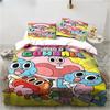 New Carton The Amazing World Gumbal Beding Set Bedrom Soft Modern Bedspreads Comefortable Soft Duvet Cover Comfortable Quilt Cover Pilowcase