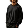 Men's Neck Sweatshirt Color Casual Pullover