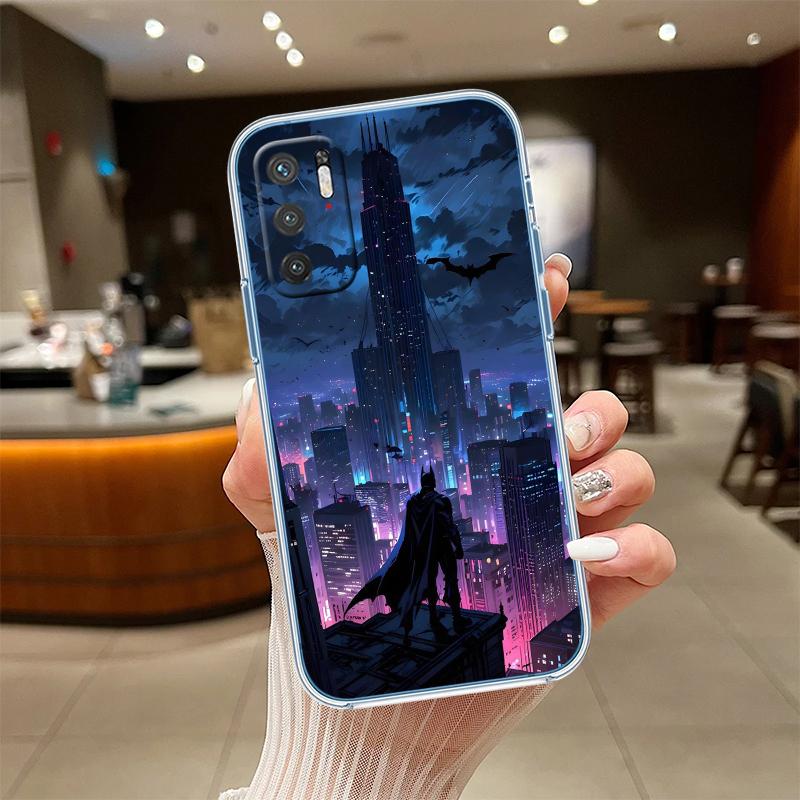 NH7 Batman Transparent Phone Case for LG K22 K30 K40 K40S K41 K42 K50 K50S K51 K51S K52 K61 K62 K71 K92 Q60 Q61 V40 V50 V60