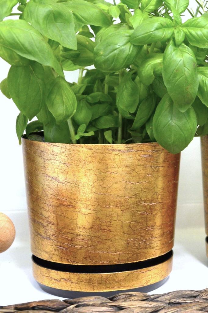 Antique Gold Pot M. 14 Cm Antique Gold