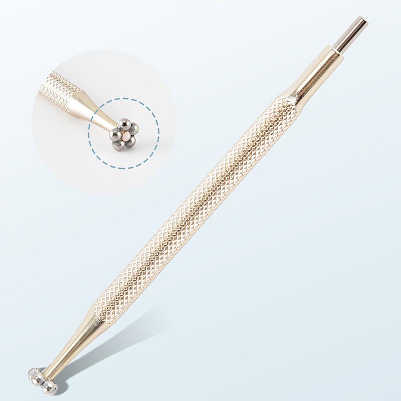 1/2 Pcs Professional Double-Headed Nail Art Magnetic Pen High-Precision Mini Iron Beads Magnet Dotting Pen Manicure Tool