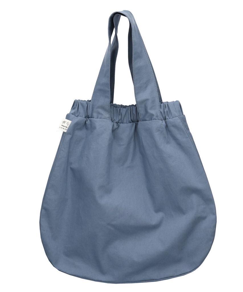 Whimsy Mind Butterfly Pin Embroidered Banding Tote Bag Blue