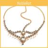 Style Rhinestone Bohemian Simulation Pearl Tassel Women Headwear Jewelry