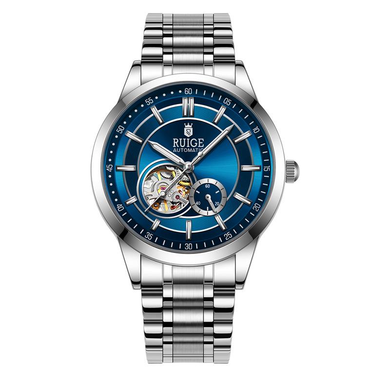 RuiGe Men s Automatic Waterproof Luminous Skeleton Sports Watch
