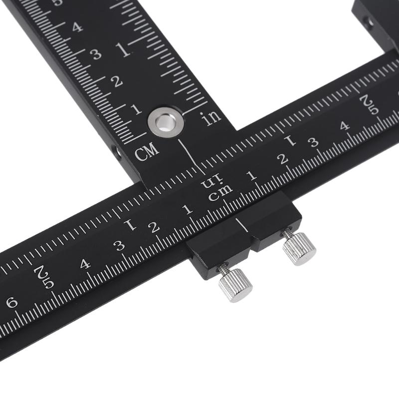 Cabinet Hardware Adjustable Punch Locator Woodworking Drilling Template Drill Guide for Installing Handle on Door Drawer
