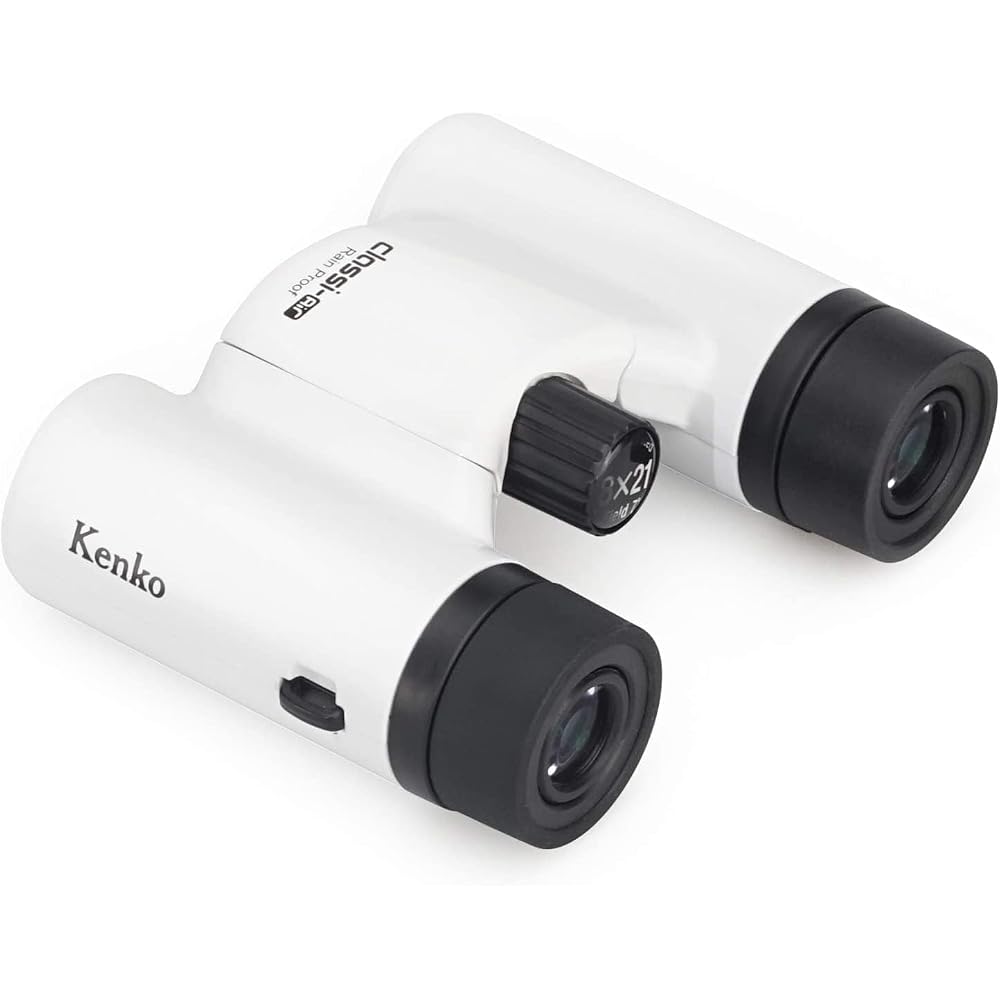 Kenko Classi-air 8x21DH Binoculars for Concerts, Roof Prism Type, 8x Magnification, 21mm Objective Lens, Ultra-Lightweight, Compact, Multi-Coated, Whi