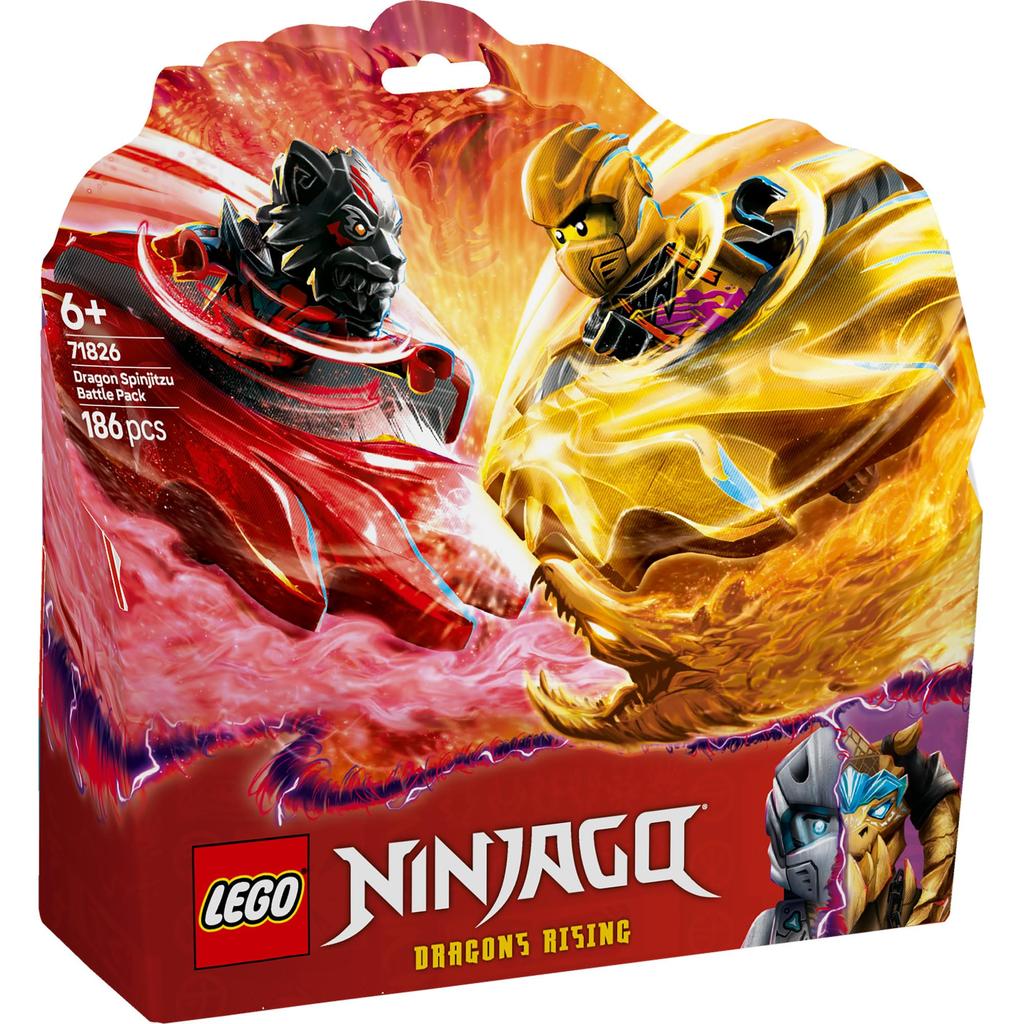 LEGO Ninjago Drachen Spinjitzu Battle Pack Spielzeug Geburtstagsgeschenk Bausteine Pädagogisch Jungen Mädchen Kinder Alter 6 7 8 9 Kampfroboter 71826