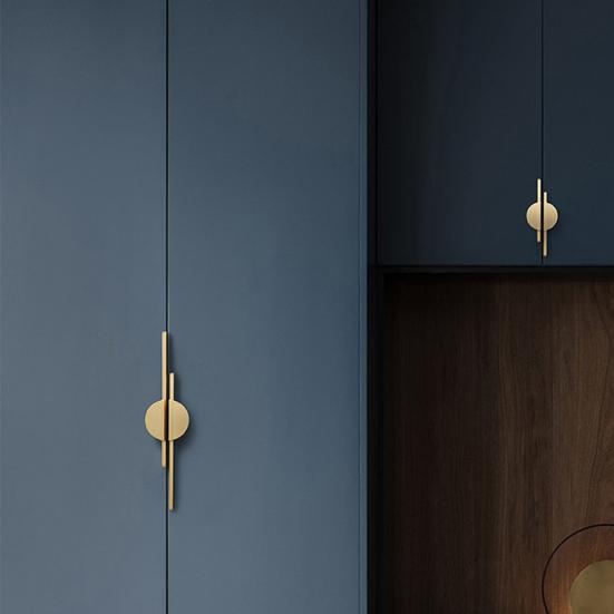 Easy To Install Zinc Alloy Useful Half Round Anti-deformed Door Knob Drawer Handle