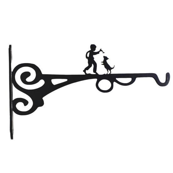 Wall Plant Hanger Metal Coated Wall-mounted Hook Rust-Proof Indoor Outdoor Bracket