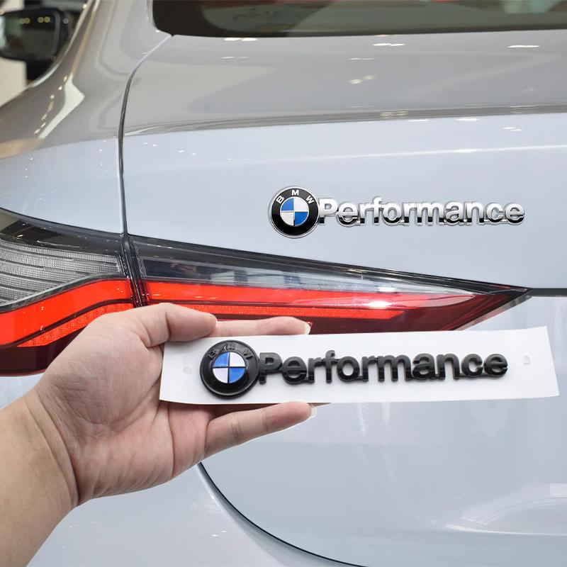 For BMW E34 ABS Car Logo Emblem Rear Trunk Stickers Badge Accessories For BMW Performance E70 F15 E92 E60 E61 E65 F01 F02 F10 F15 F30 F48 M5